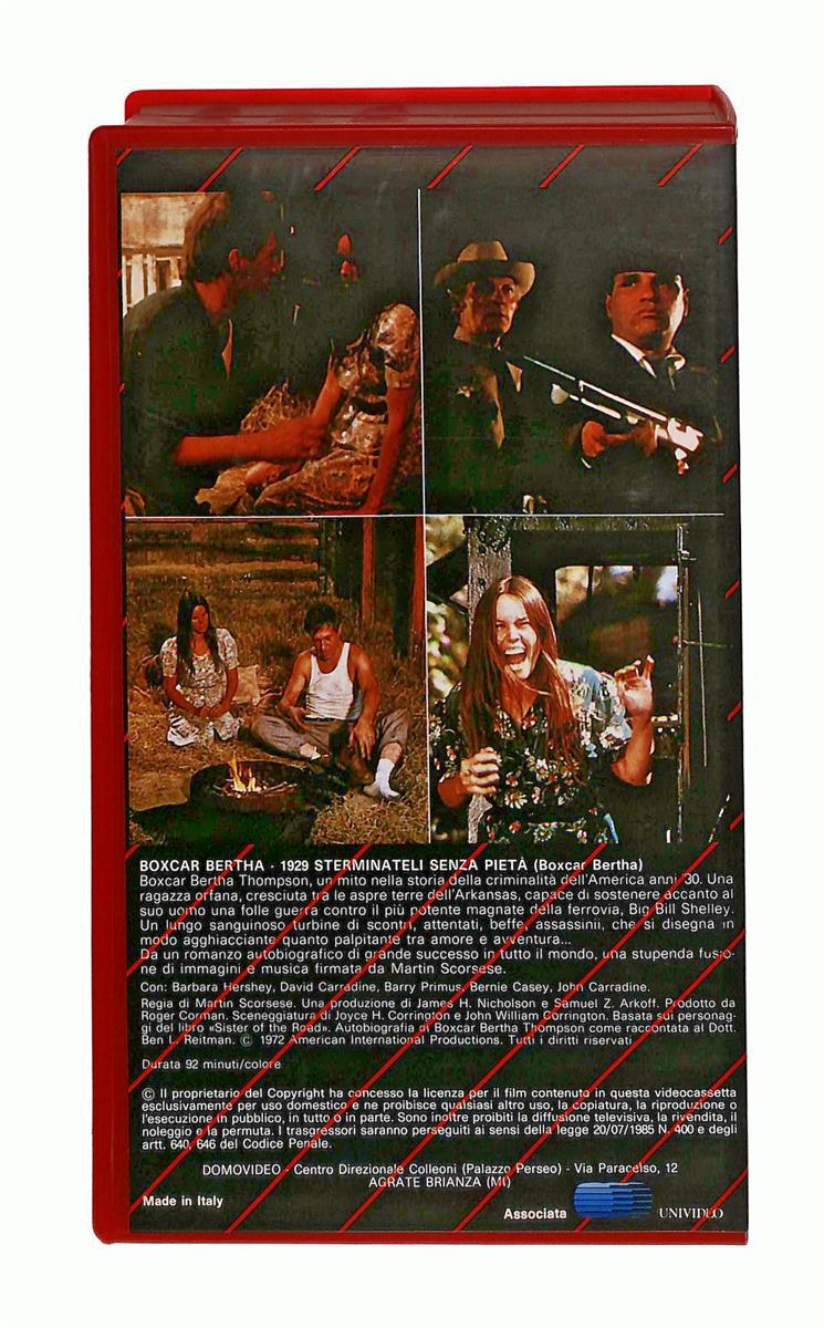 EBOND Boxcar Bertha Martin Scorsese Domovideo VHS VH002420