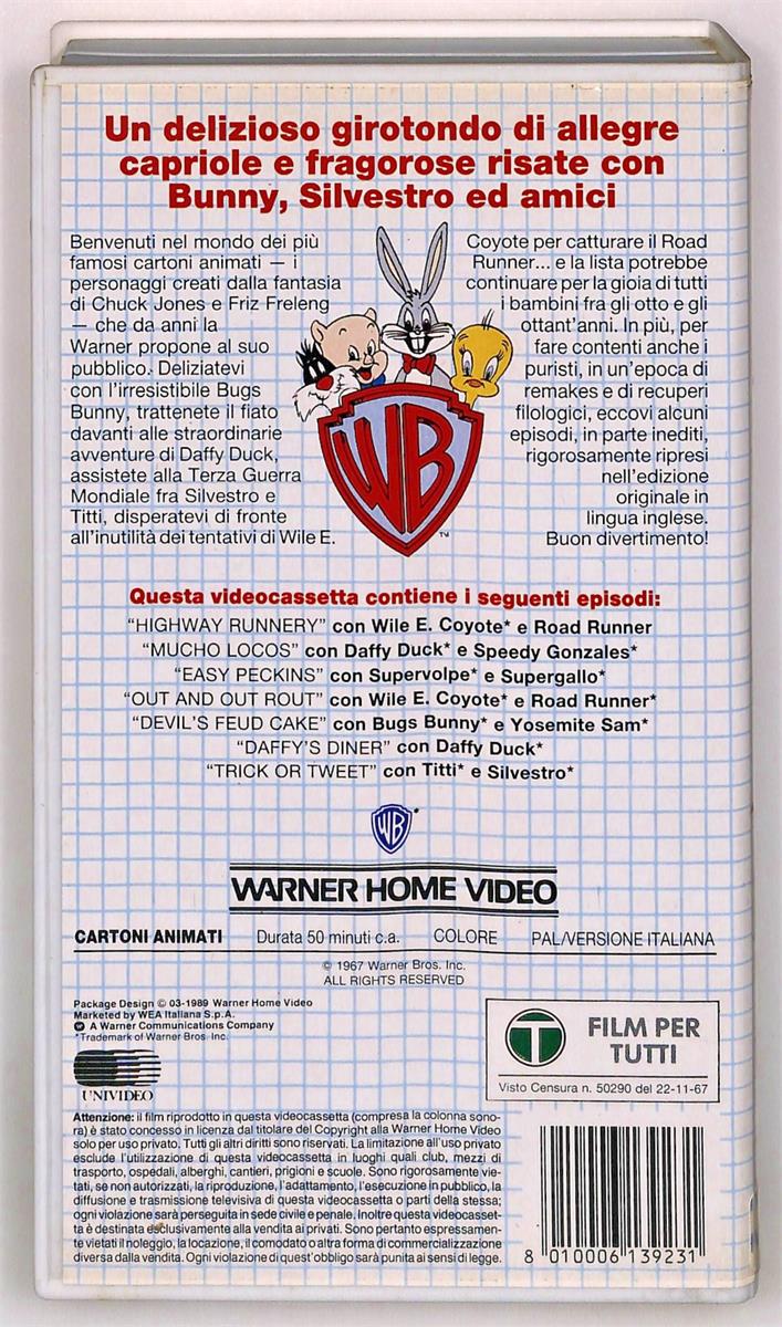 EBOND Cartoonshow N 3 Silvestro e Gonzales In Orbita Parte 1 VHS VH004717
