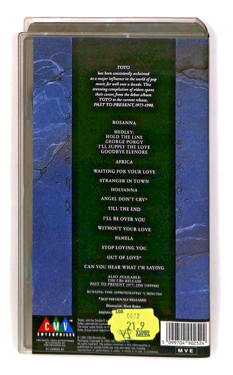 EBOND Toto Past To Present 1977 1990 The Videos No Ita VHS VH002980