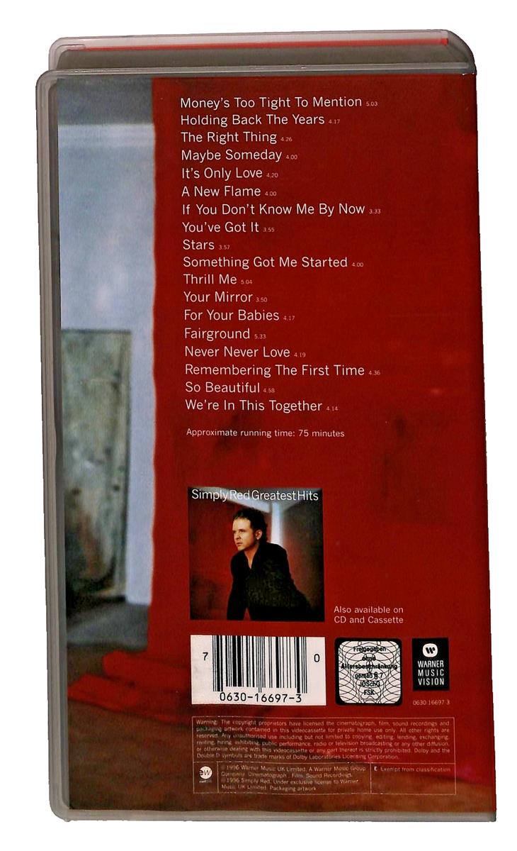EBOND Simply Red Greatest Video Hits No Ita VHS VH002975