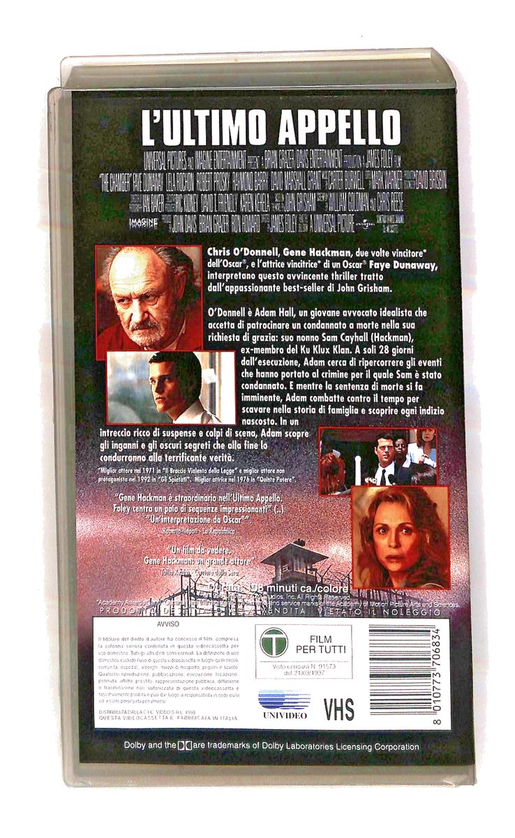 EBOND L Ultimo Appello Universal Cic VHS VH003282