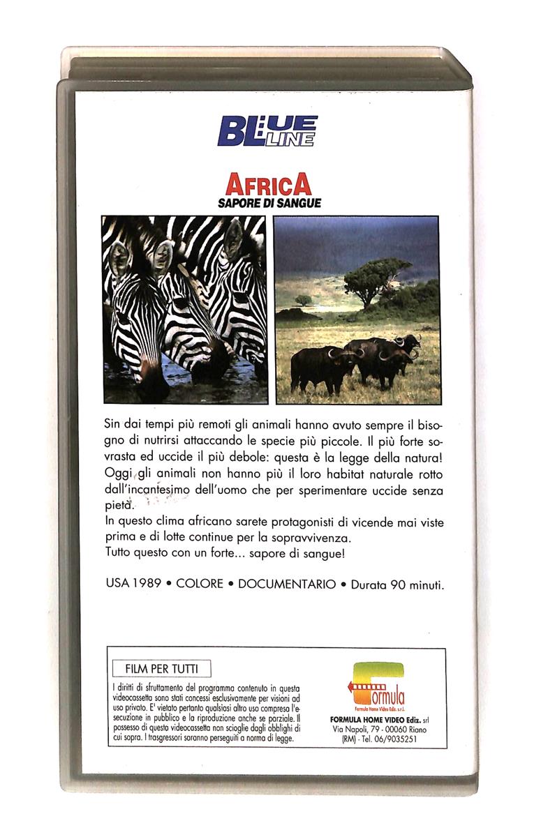 EBOND Africa Sapore Di Sangue Blu Line VHS VH003438