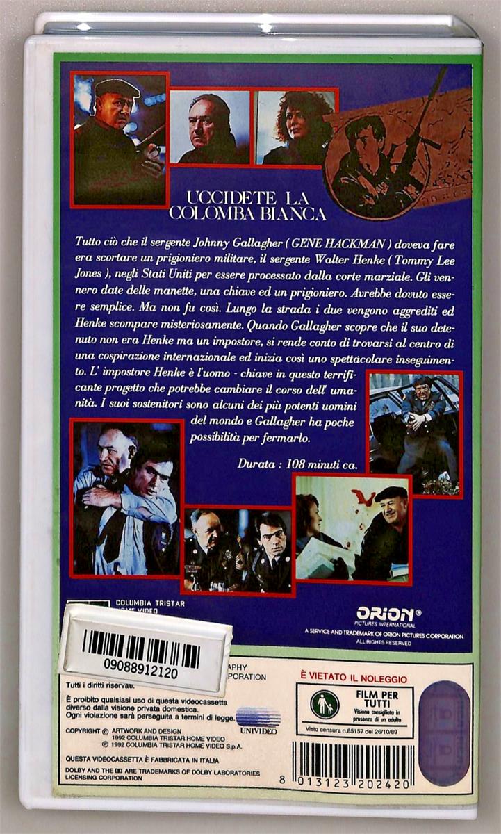 EBOND Uccidete La Colomba Bianca Columbia Winners VHS VH004621