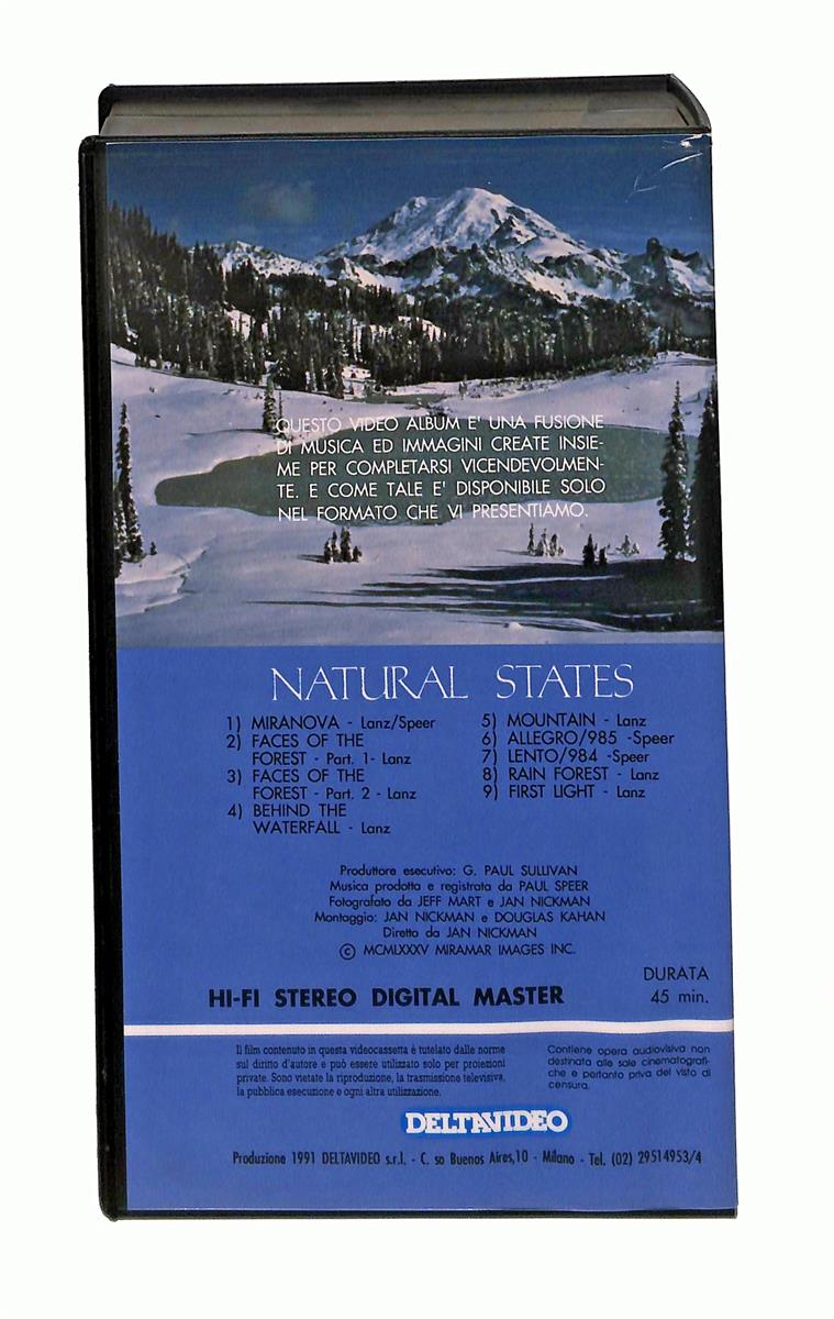 EBOND Natural States New Age Music Deltavideo Ediz Italiano VHS VH003268