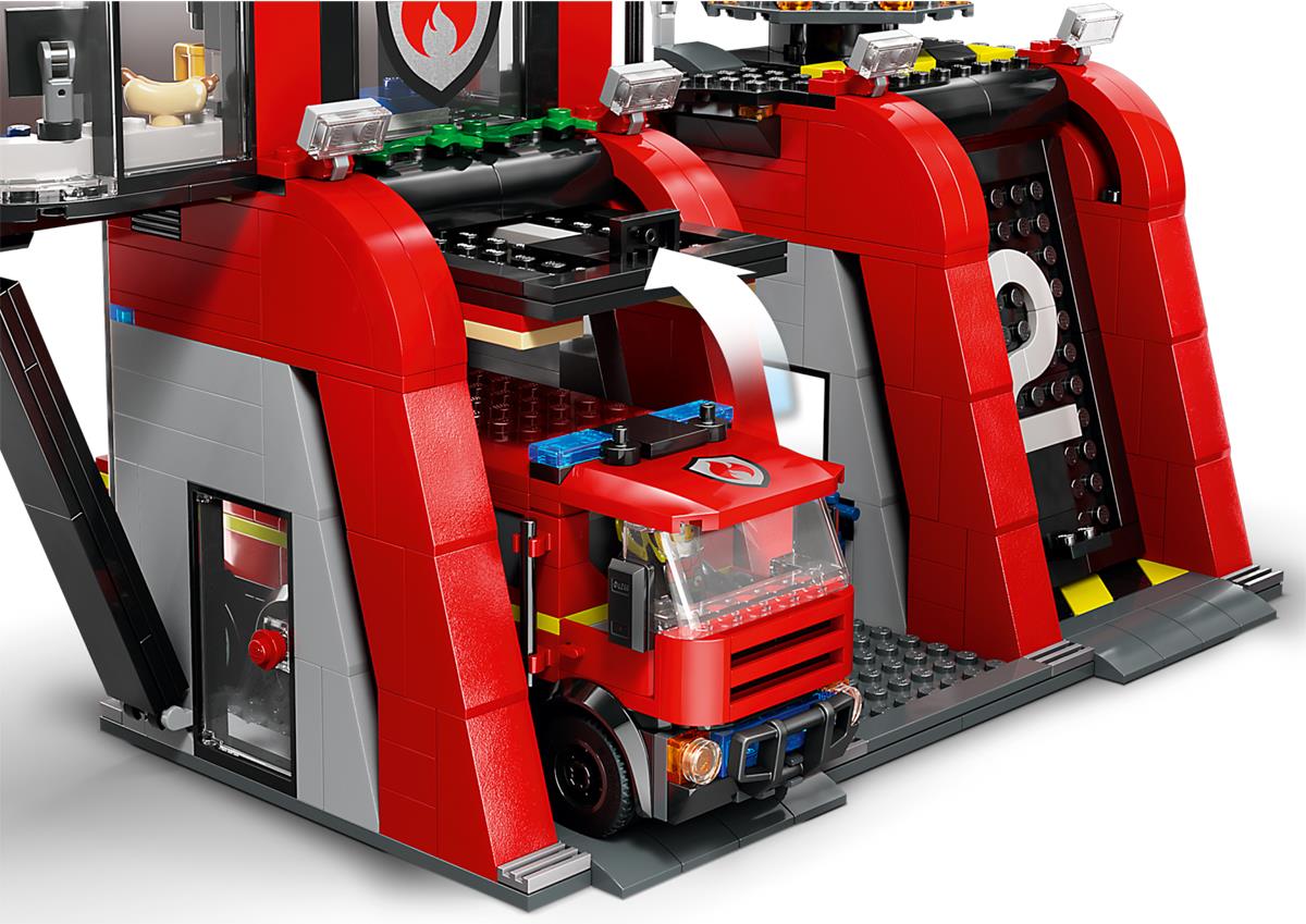 LEGO 60414 Caserma dei pompieri e autopompa