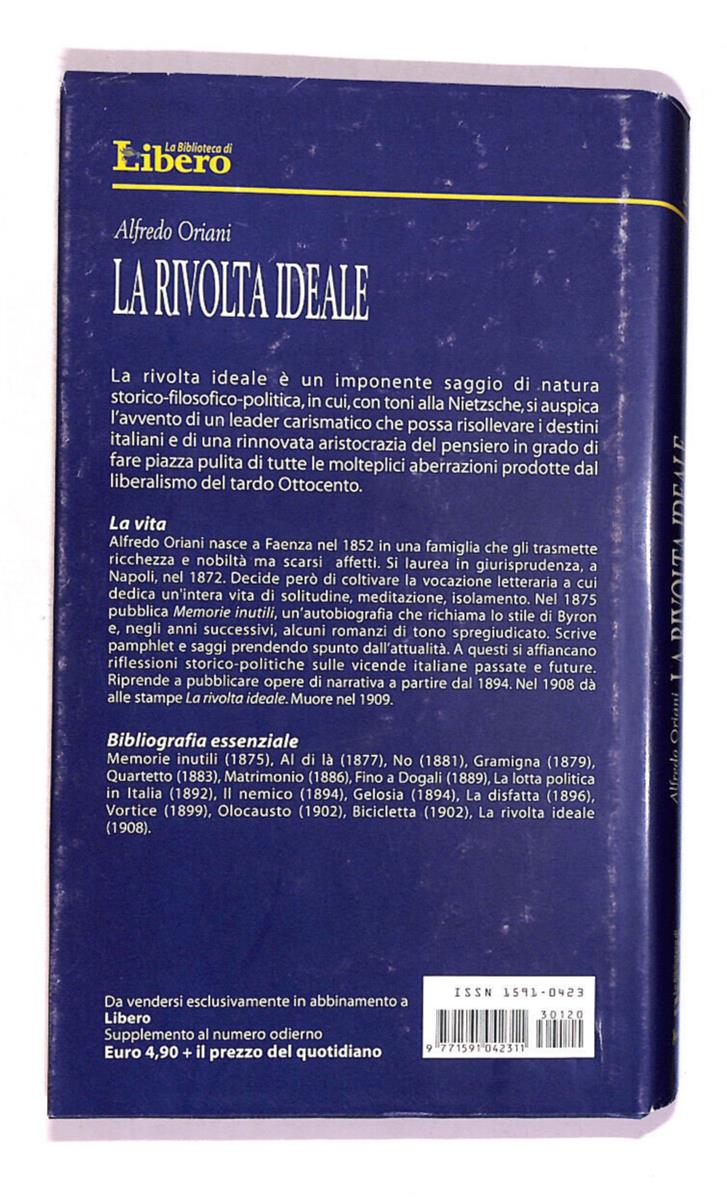 EBOND La Rivolta Ideale La Biblioteca Di Libero n 2 Libro LI011108