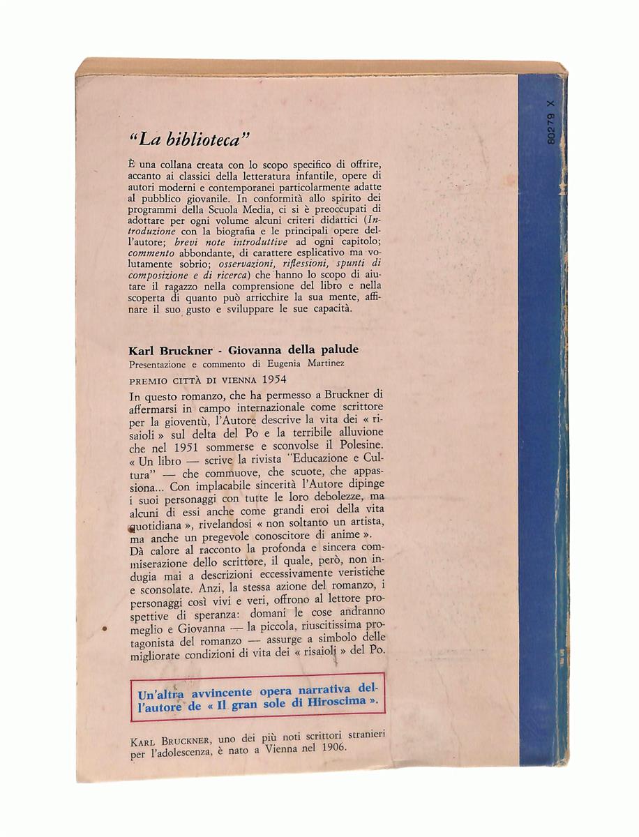 EBOND Giovanna Della Palude Karl Bruckner Mursia 1972 Libro LI042633