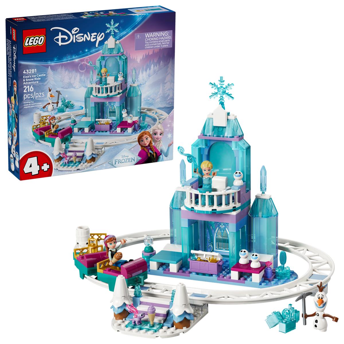 LEGO 43281 Castello di ghiaccio di Elsa e avventura sulla neve