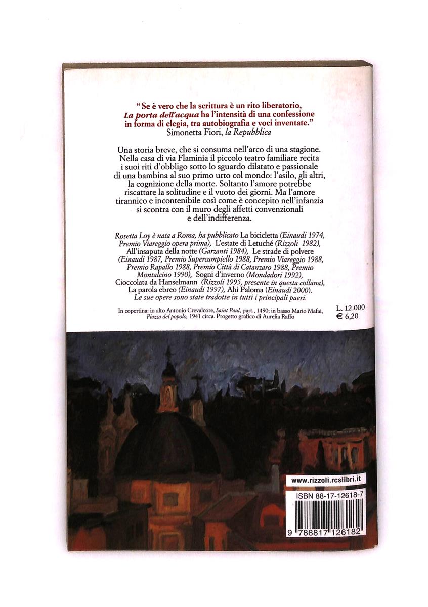 EBOND La Porta Dell Acqua Rosetta Loy Bur Rizzoli Libro LI041930