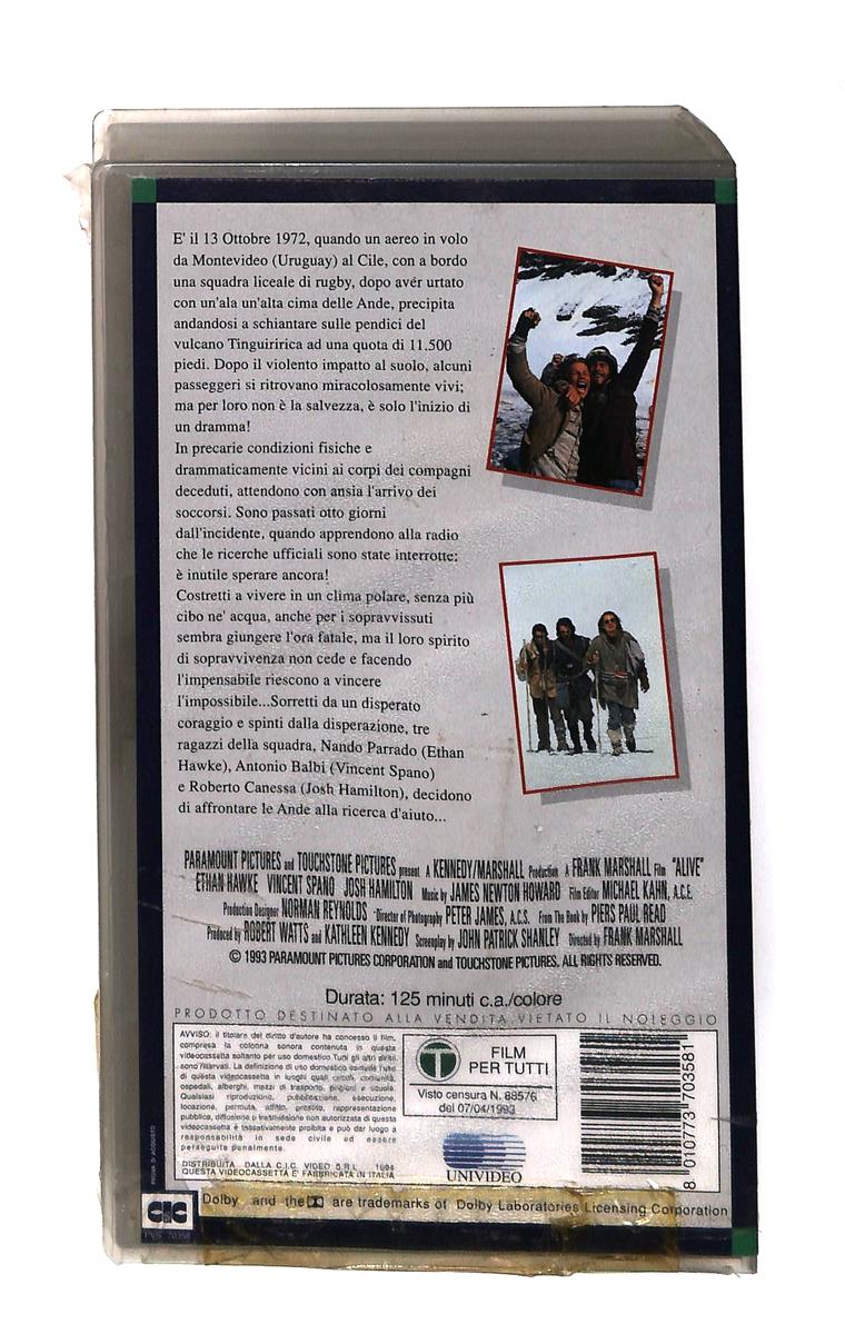 EBOND Alive Sopravvissuti Paramount Cic VHS VH003476
