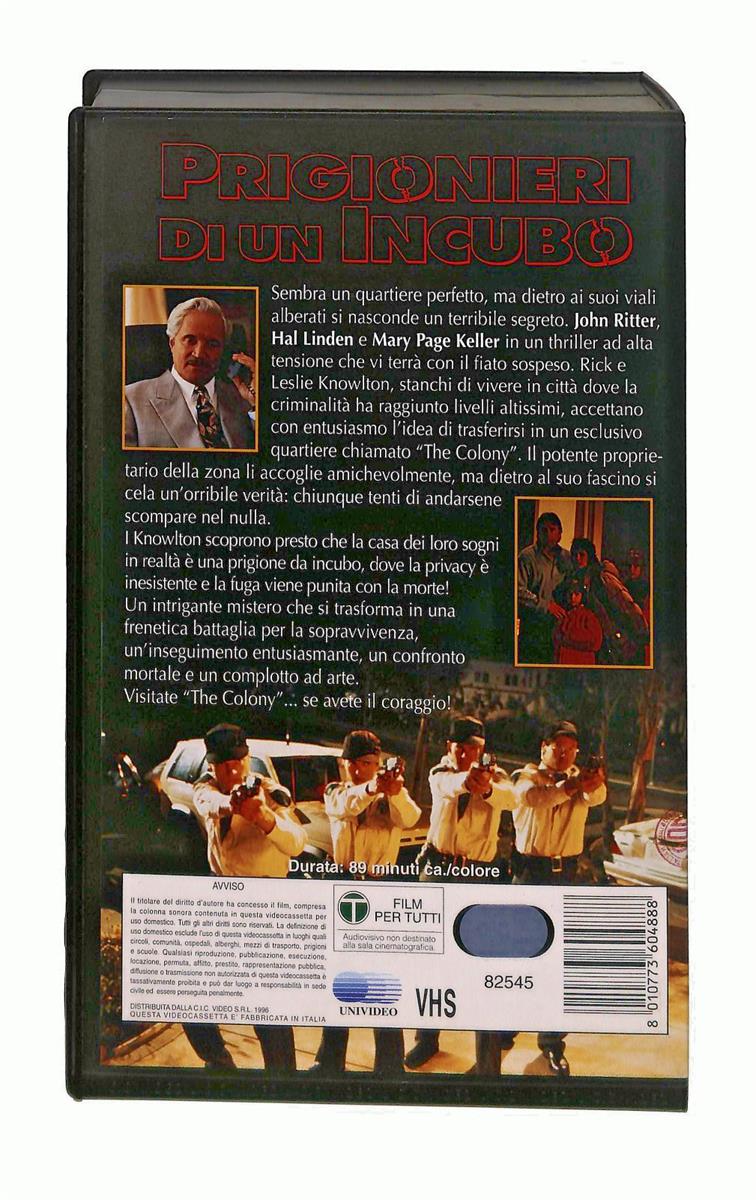 EBOND Prigionieri Di Un Incubo John Ritter Universal Cic VHS VH002880