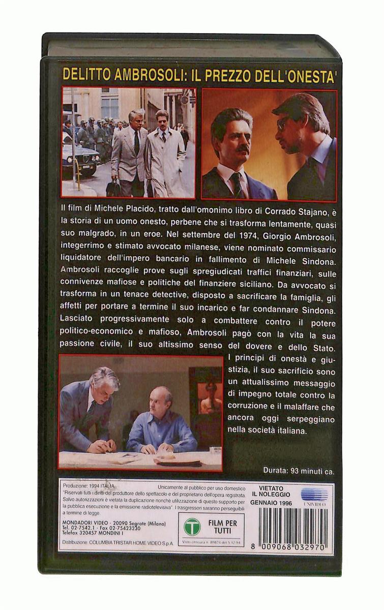 EBOND Un Eroe Borghese Mondadori Video VHS VH002978
