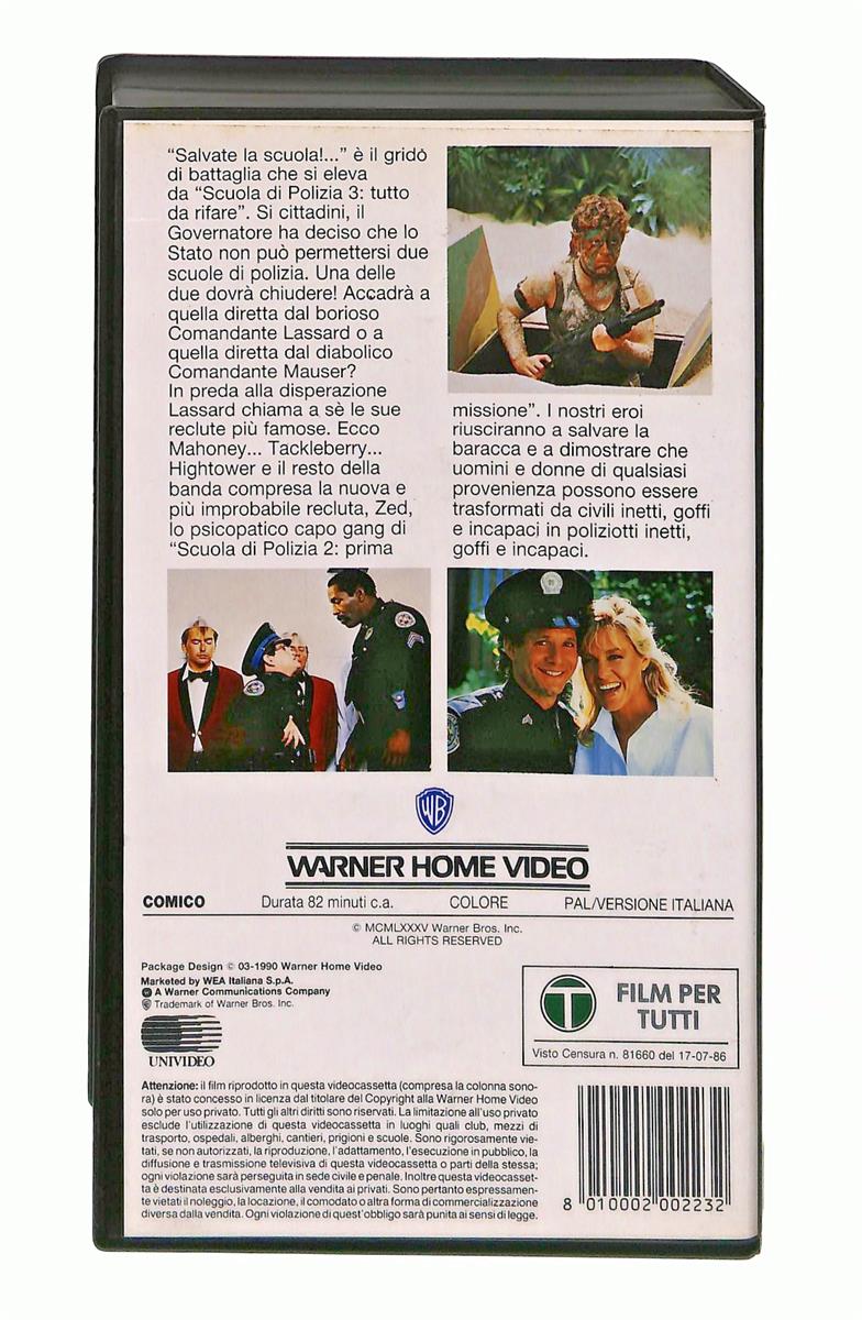 EBOND Scuola Di Polizia 3 Gli Scudi Wb VHS VH004205