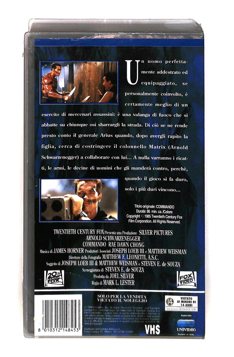 EBOND Commando Schwarzenegger Fox VHS VH003815