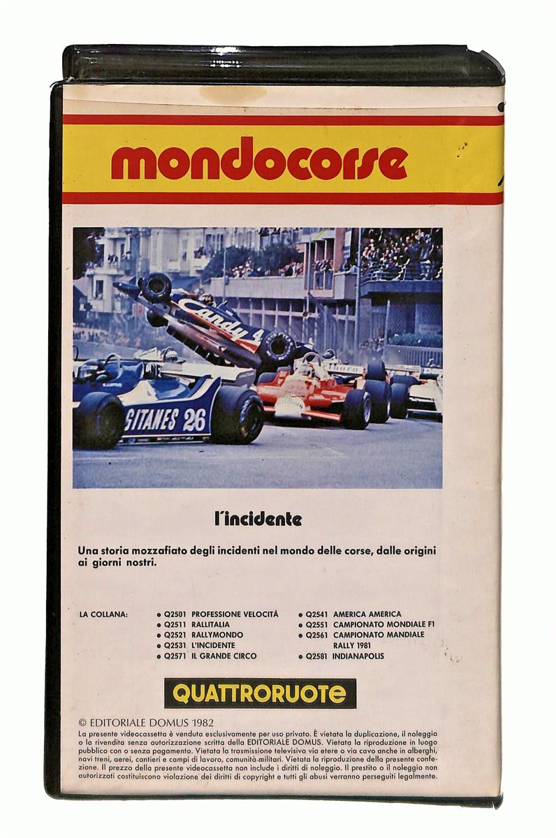 EBOND L Incidente Quattroruote Mondocorse Cinehollywood VHS VH002713