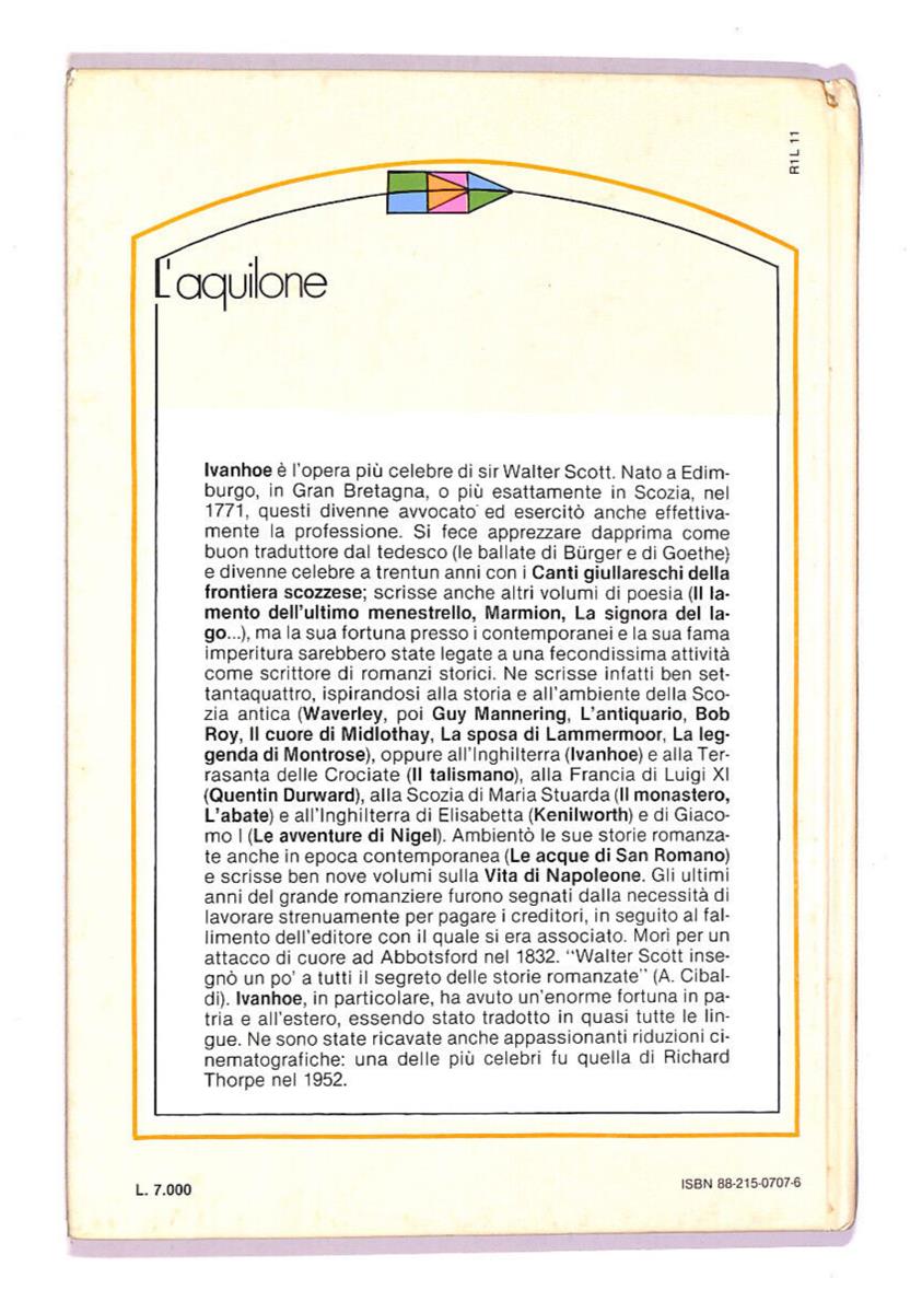 EBOND Ivanhoe Libro LI008267