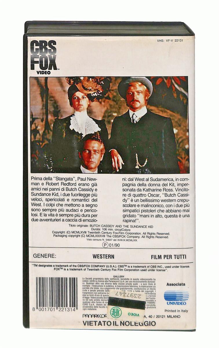 EBOND Butch Cassidy Cbs Fox VHS VH003910
