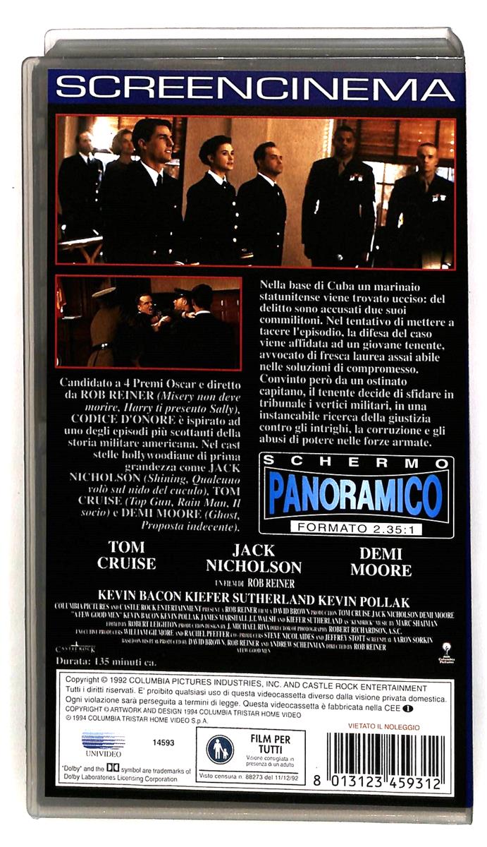 EBOND Codice d Onore Columbia VHS VH005169
