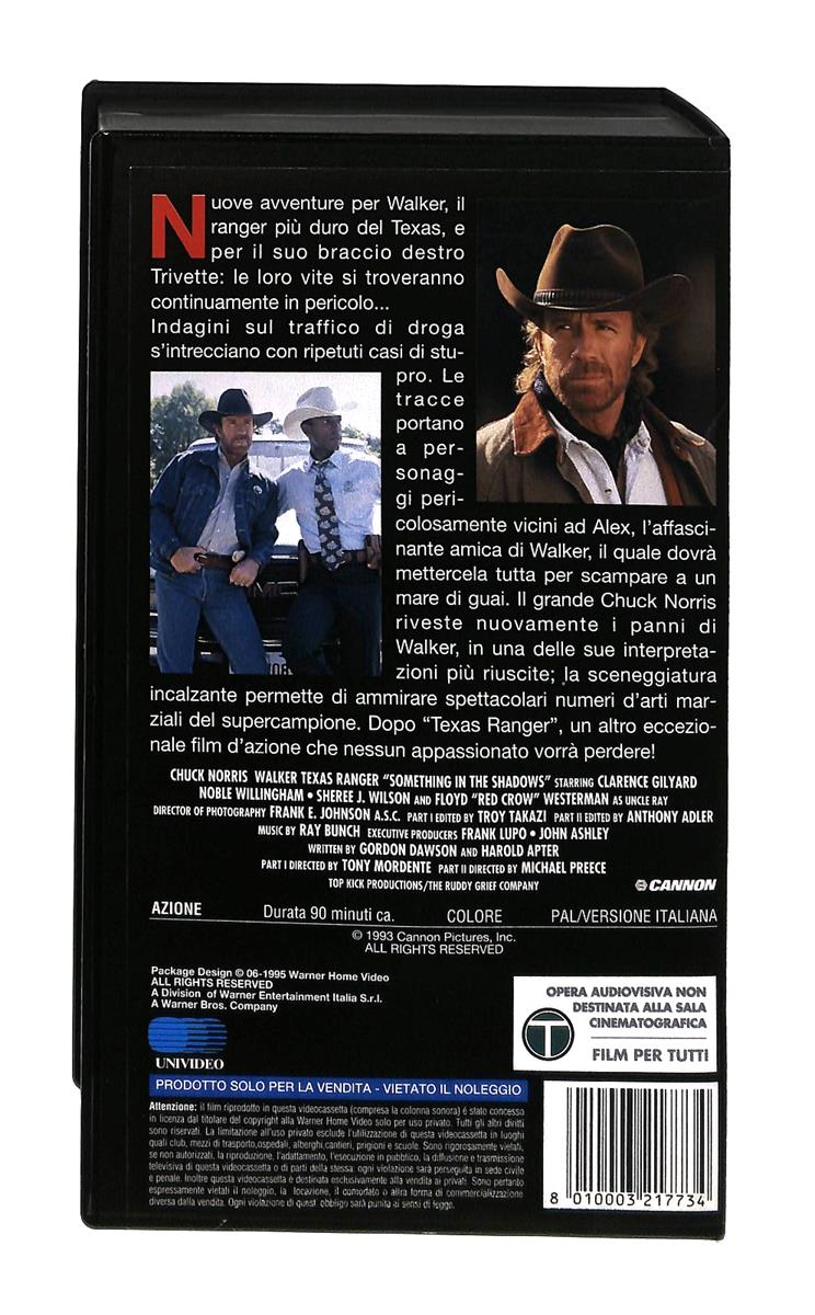 EBOND Texas Ranger Pericolo Nell Ombra Gli Scudi Wb VHS VH004201