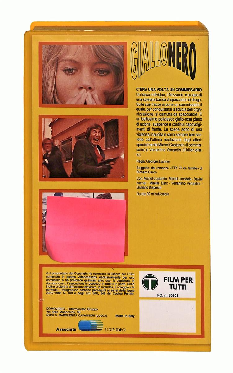 EBOND C Era Una Volta Un Commissario Giallonero Domovideo VHS VH002383