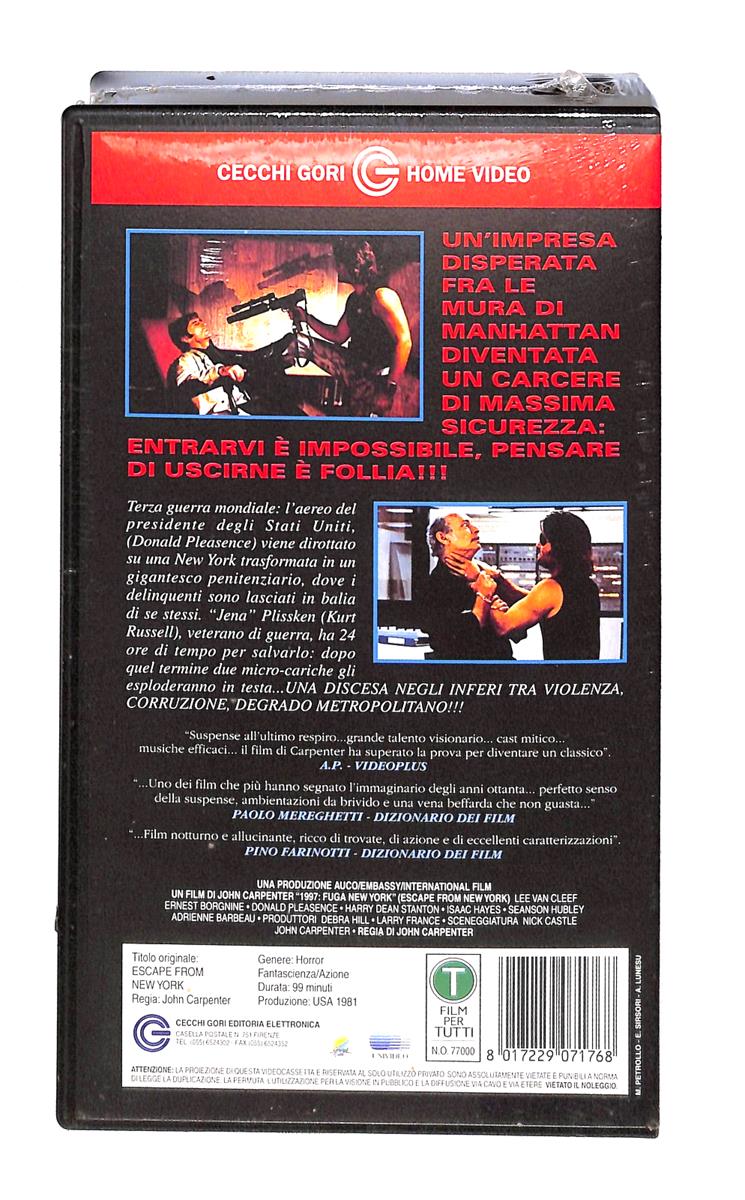EBOND 1997 Fuga Da New York Cecchi Gori Home Video VHS VH004863