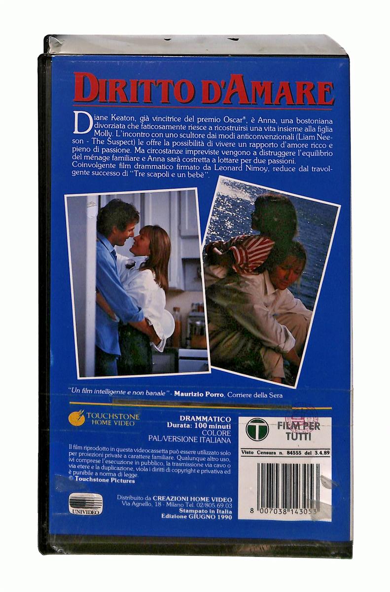 EBOND Diritto d Amare Touchstone VHS VH003861