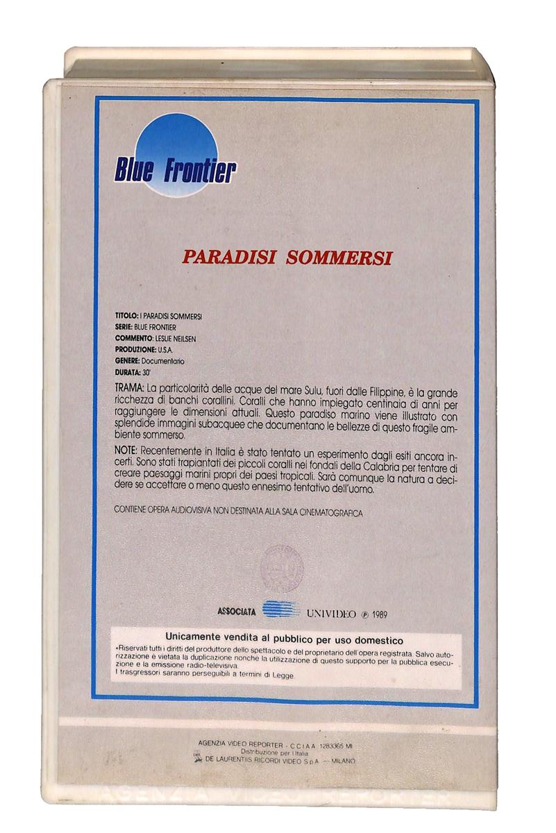 EBOND Paradisi Sommersi Blue Frontier VHS VH002864