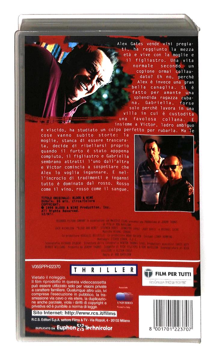 EBOND Blood & Wine Rcs VHS VH003613