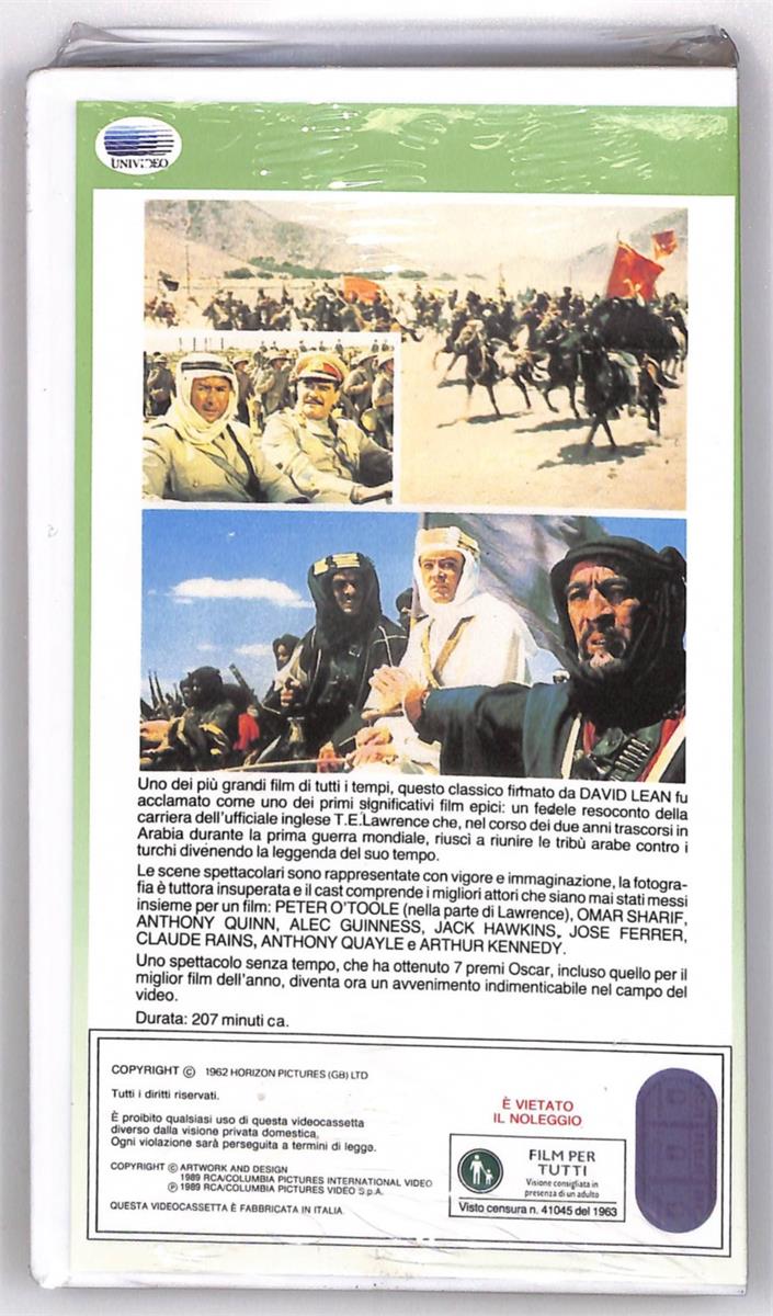 EBOND Lawrence d Arabia Columbia Winners VHS VH004879
