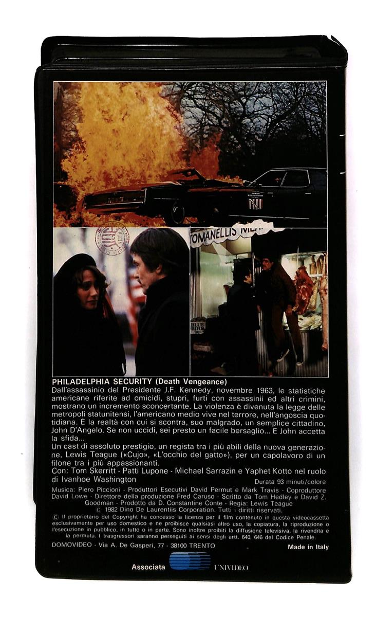 EBOND Philadelphia Security Domovideo VHS VH002614