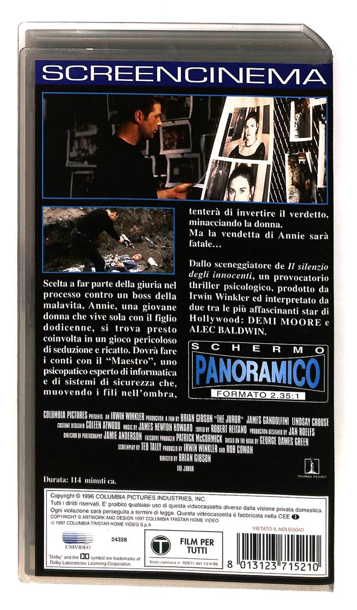 EBOND Il Giurato Screencinema Columbia VHS VH003127