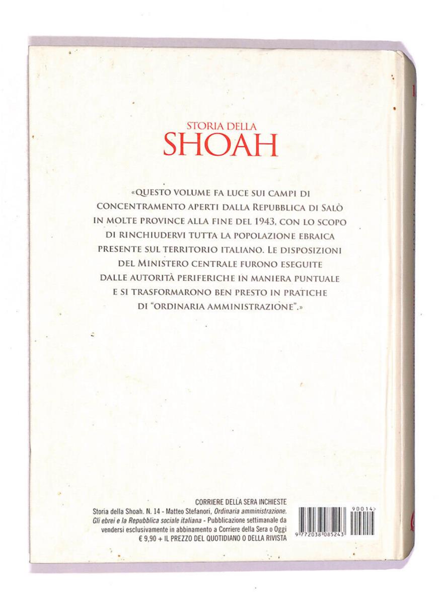 EBOND Storia Della Shoah Vol 14 Libro LI013400