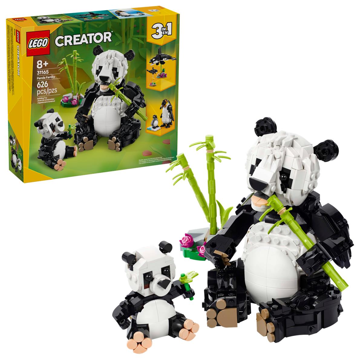 LEGO 31165 Animali selvatici: famiglia di panda