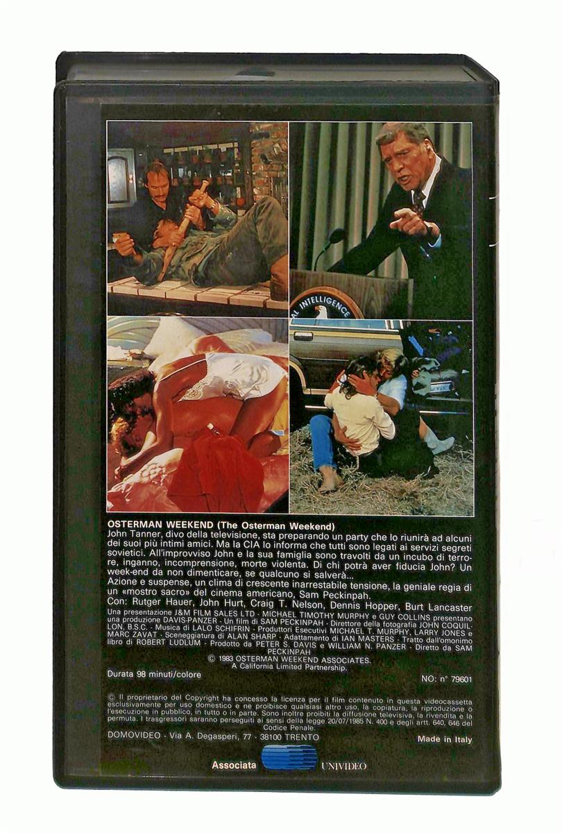EBOND Osterman Weekend Domovideo VHS VH003451