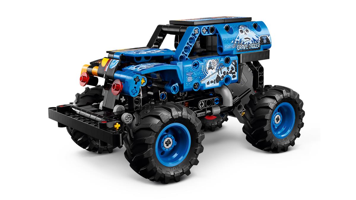 LEGO 42219 Monster Jam™ Grave Digger™ Fuoco e Ghiaccio