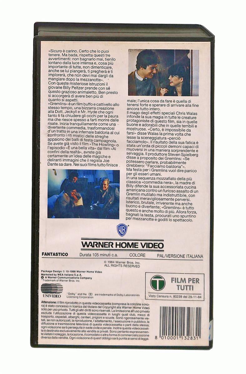 EBOND Gremlins Spielberg Gli Scudi Wb VHS VH002770