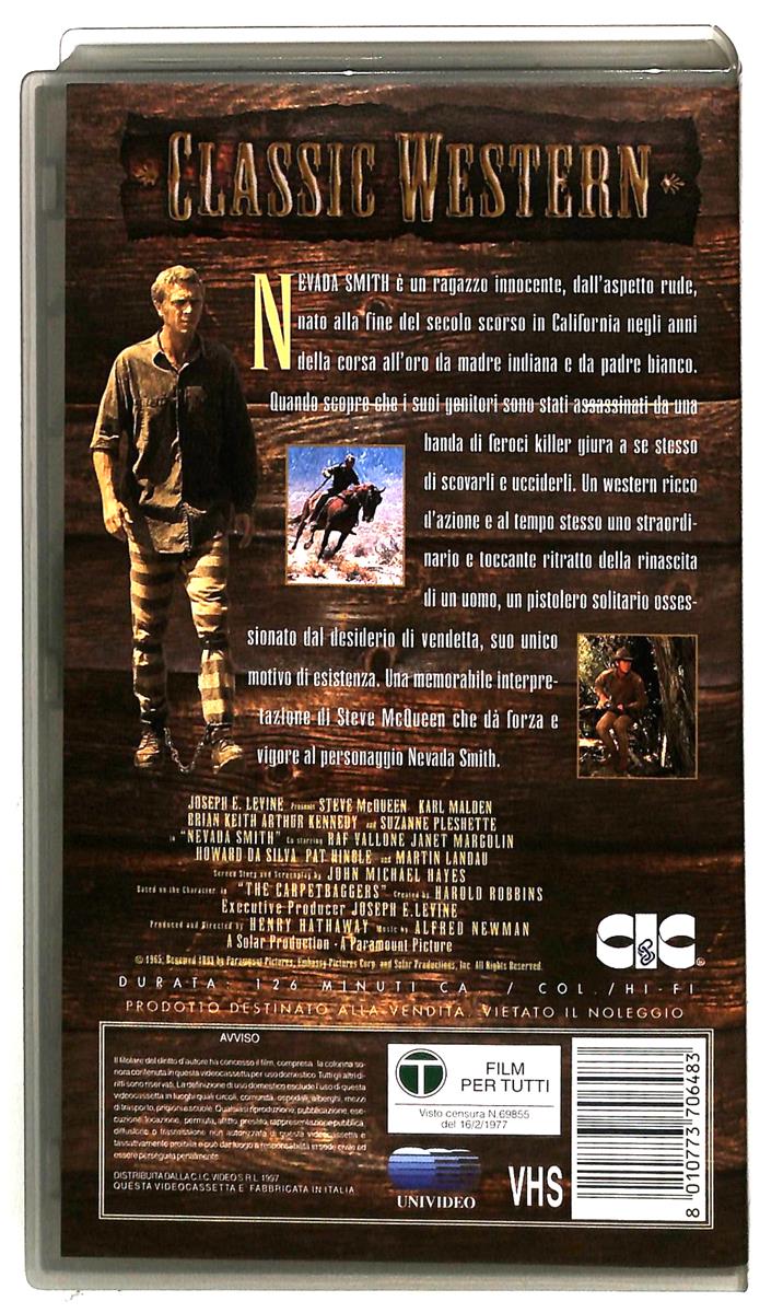 EBOND Nevada Smith Paramount VHS VH005484