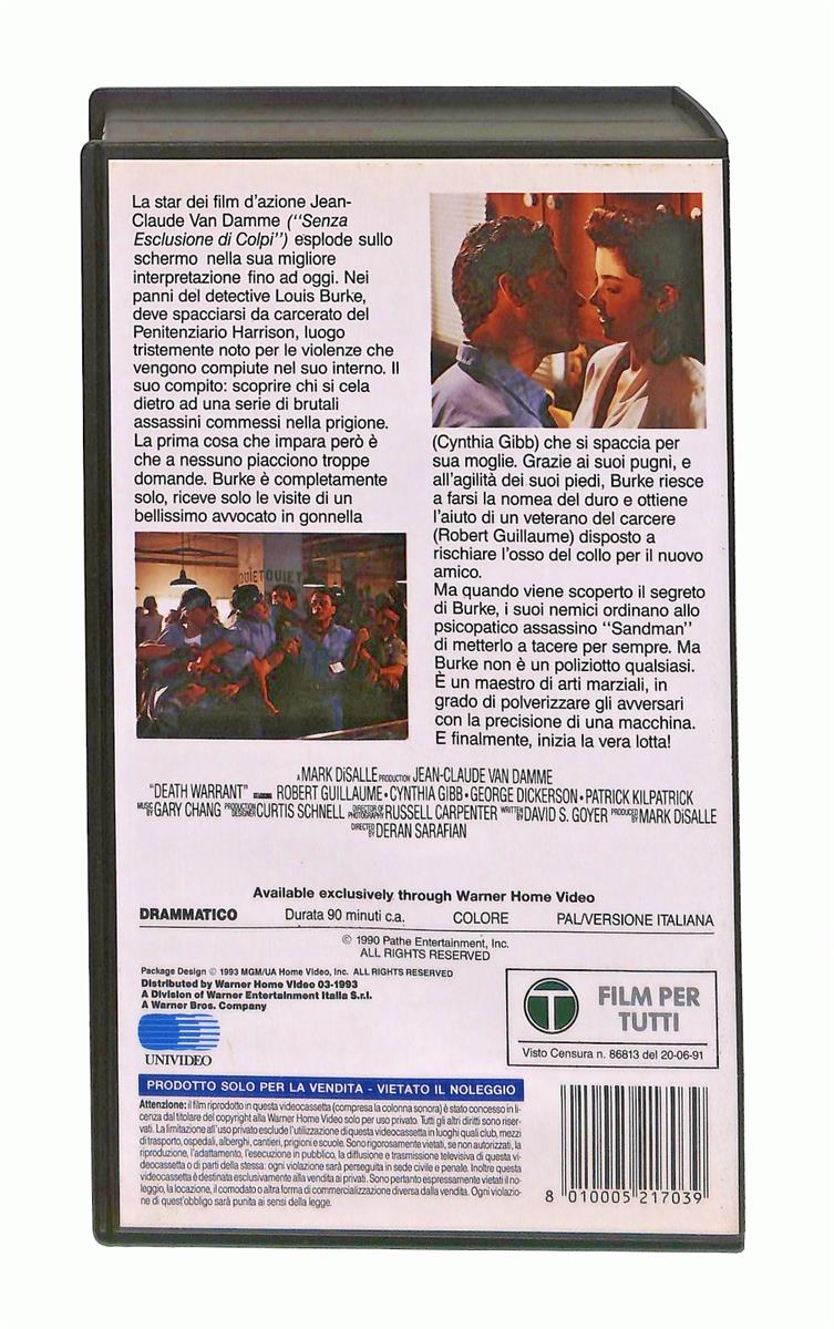 EBOND Colpi Proibiti Van Damme Gli Scudi Mgm Ua VHS VH002731