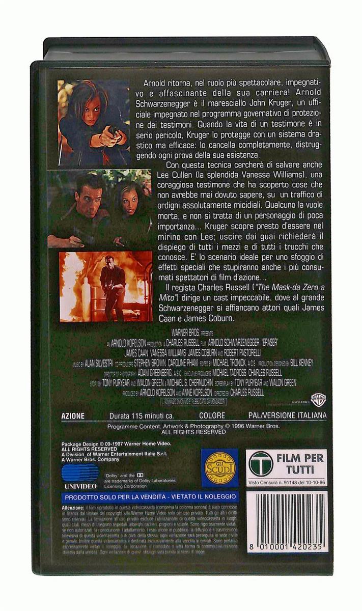 EBOND L Eliminatore Eraser Schwarzenegger Wb VHS VH002805