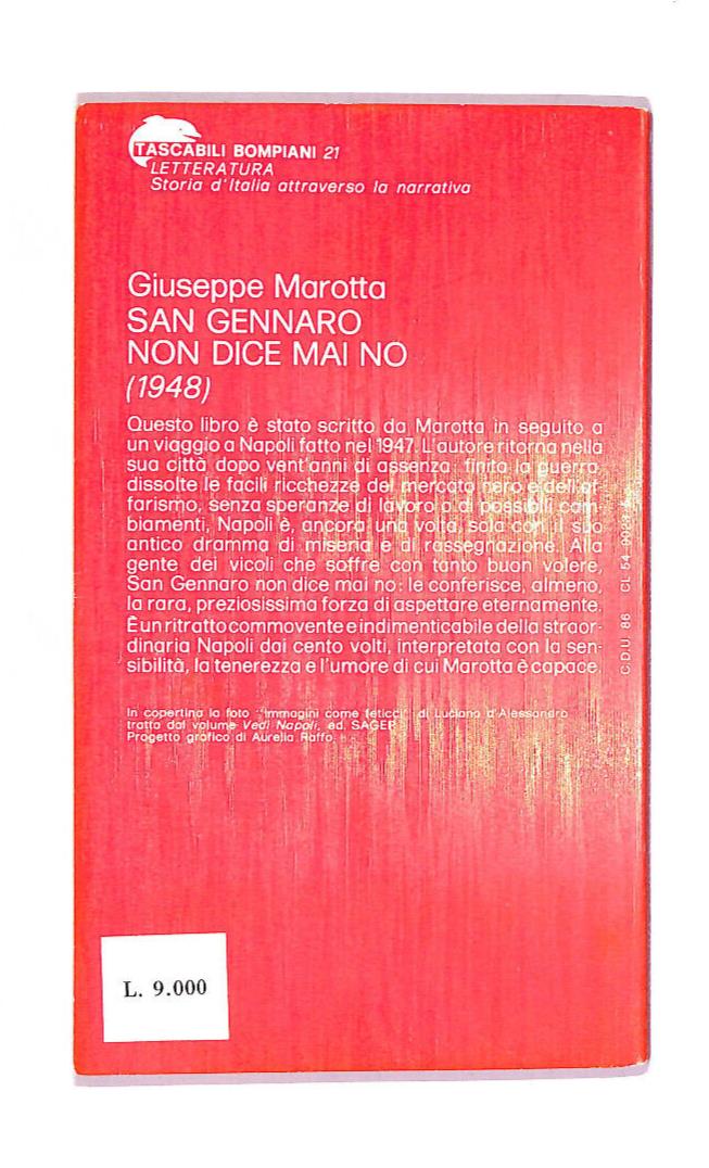 EBOND San Gennaro Non Dice Mai No Libro LI013010