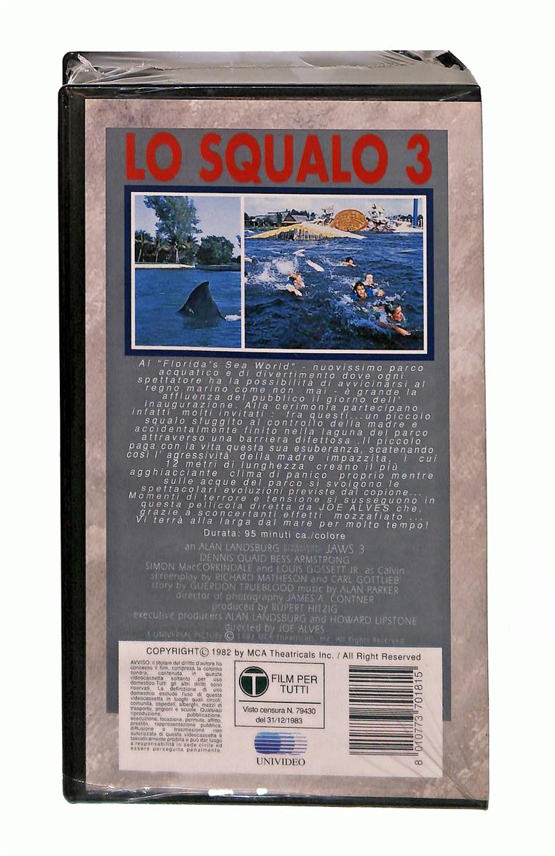 EBOND Lo Squalo 3 Universal Cic VHS VH003362