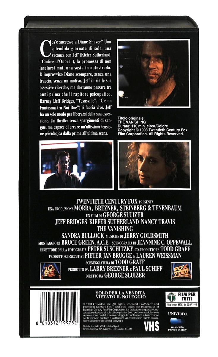 EBOND The Vanishing Scomparsa Fox VHS VH004769