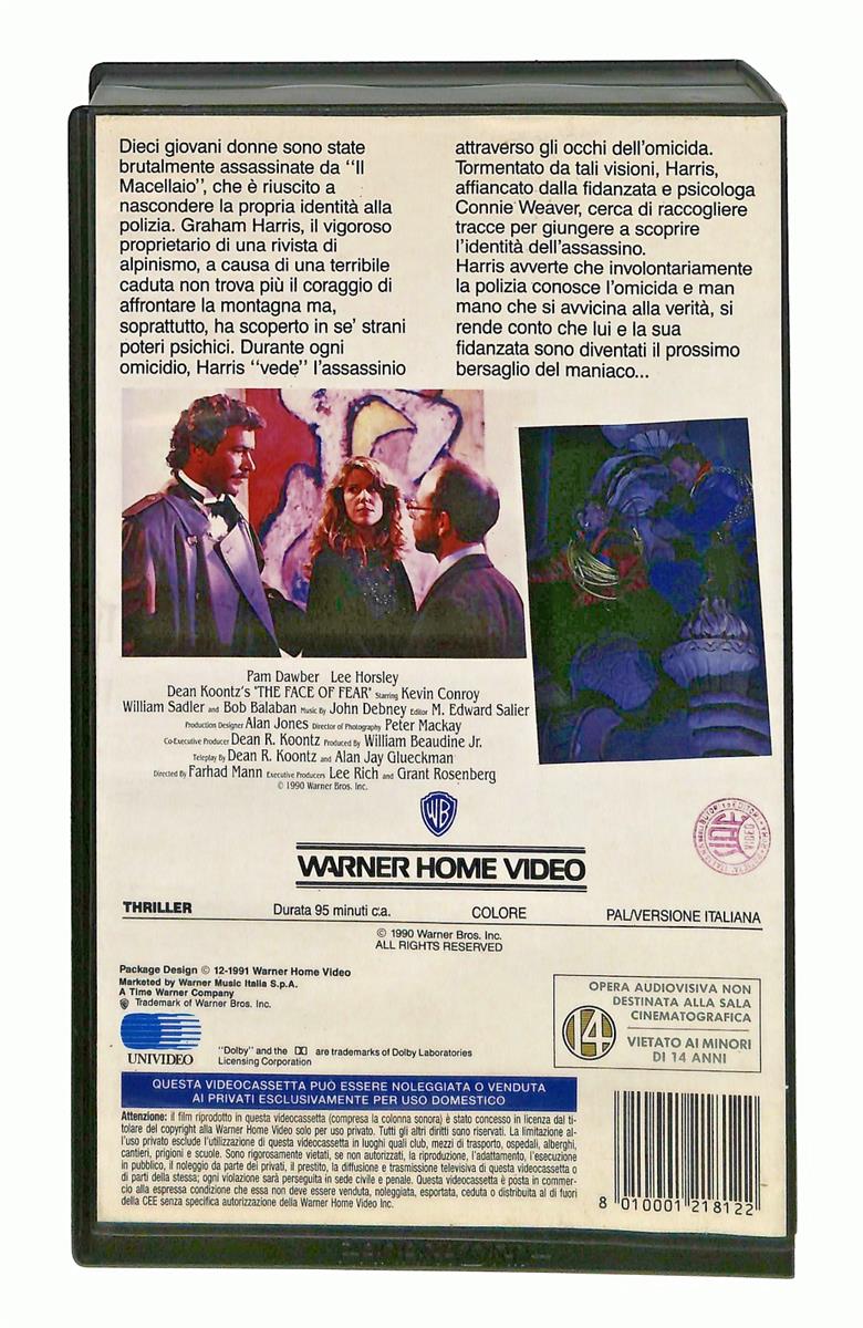 EBOND Visioni Assassine Panarecord Wb VHS VH004327