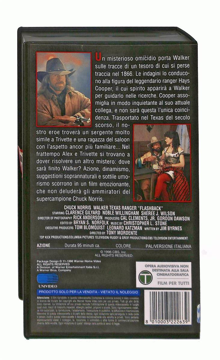 EBOND Un Flashback Per Walker Gli Scudi Wb VHS VH004227
