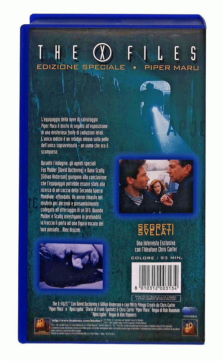 EBOND The X Files Edizione Speciale Piper Maru Fox VHS VH005173