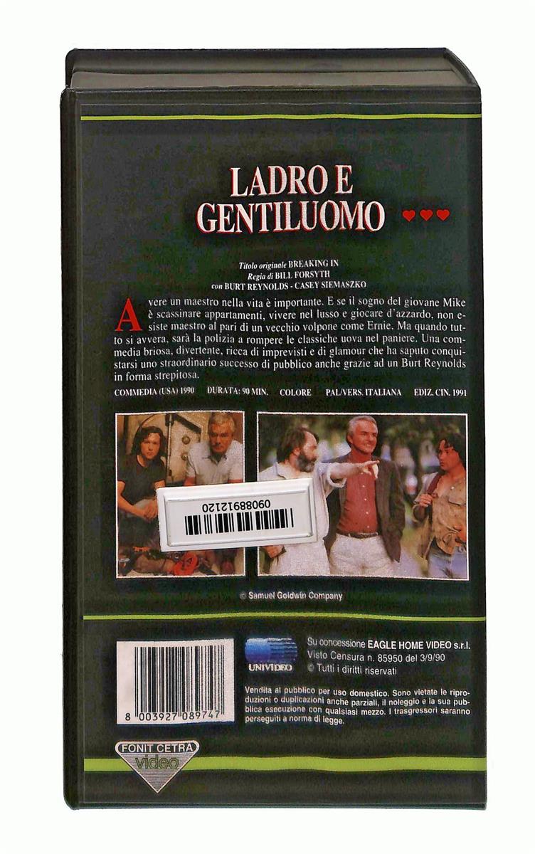 EBOND Burt Reynolds e Ladro e Gentiluomo Fonit Cetra Video VHS VH003763