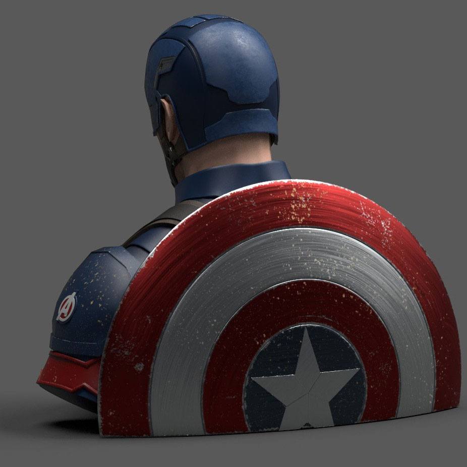 Avengers Endgame Coin Bank Captain America 20 cm P033193