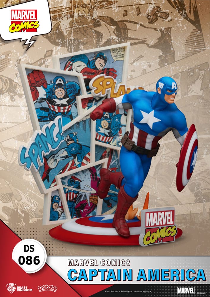 Marvel Comics D-Stage PVC Diorama Captain America 16 cm P033392