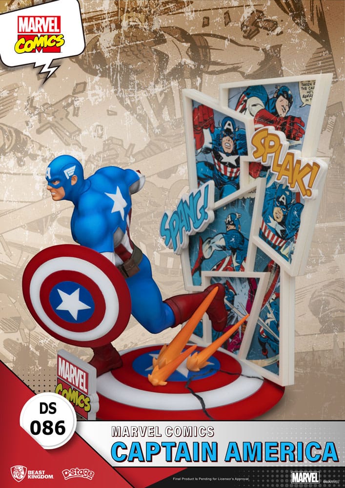 Marvel Comics D-Stage PVC Diorama Captain America 16 cm P033392