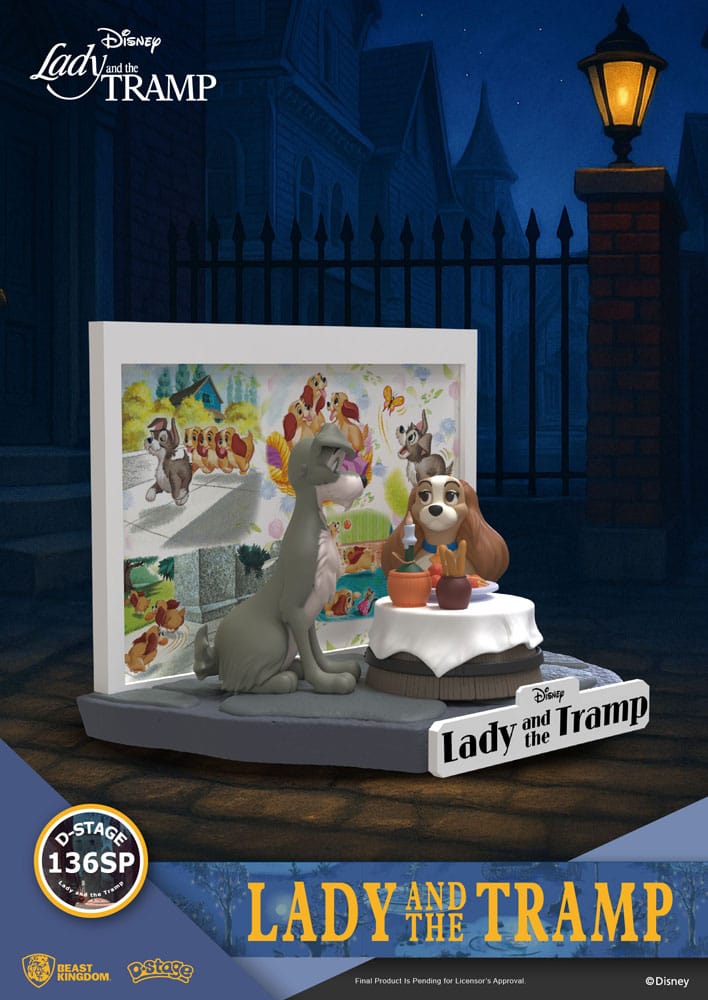 Disney D-Stage PVC Statue Lady and the Tramp 12 cm P033401